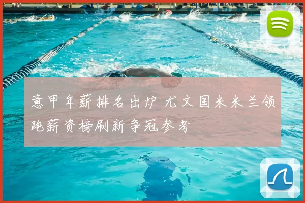 意甲年薪排名出炉 尤文国米米兰领跑薪资榜刷新争冠参考