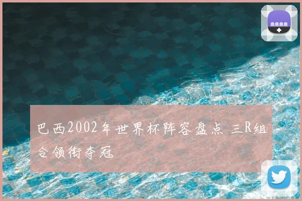 巴西2002年世界杯阵容盘点 三R组合领衔夺冠